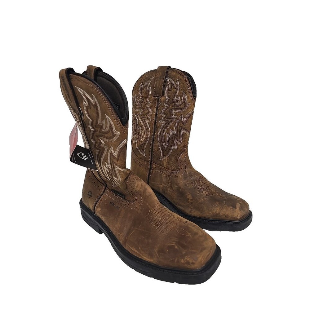 Wolverine Men's Rancher Steel Toe Wellington Work Boot W08015012M Brown 10EW